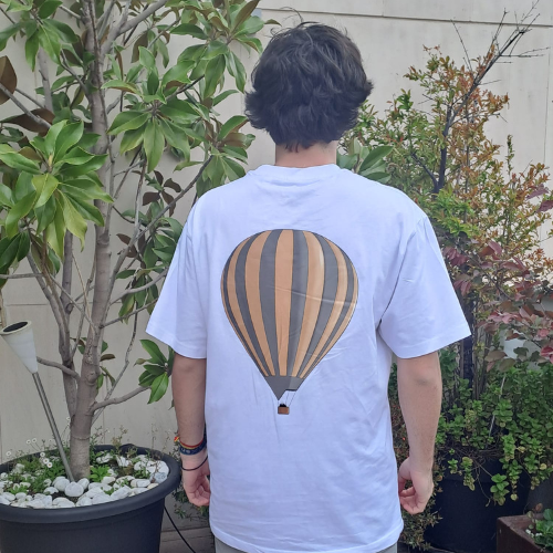 Camiseta algodón hombre globo