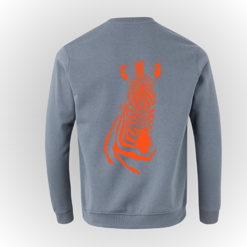 Sudadera Hombre Streetware | Cebra Naranja