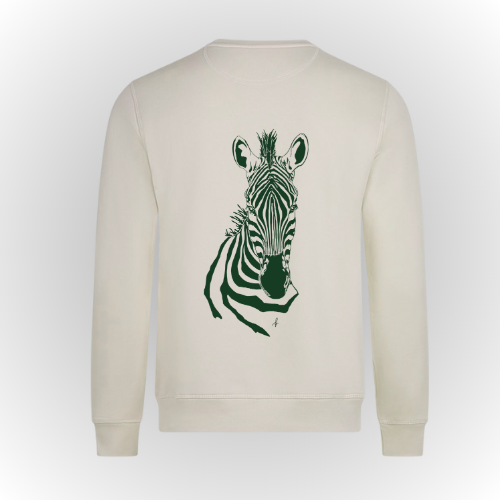 Sudadera Streetware | Cebra verde