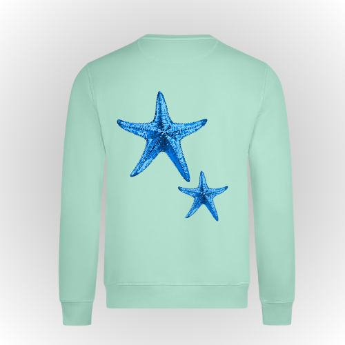 Sudadera Wildlife | Estrellas mar azul – vista 3