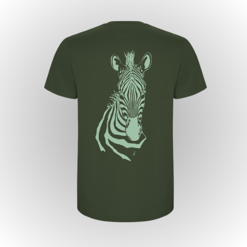 Camiseta Kids | Cebra verde manzana