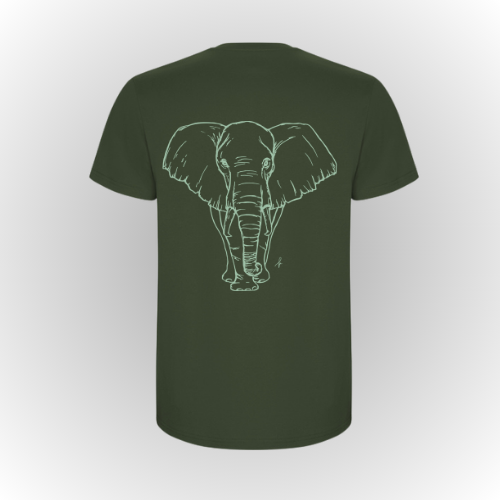 Camiseta Kids | Elefante verde manzana