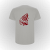 Camiseta algodón orgánico diseño en la espada de tigre rojo
