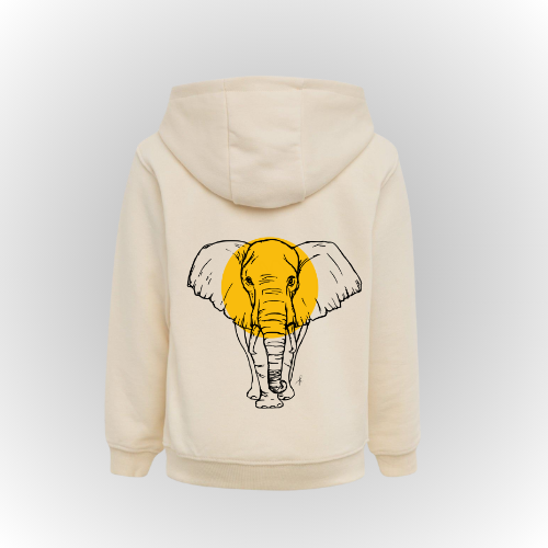 Hoodie kids | Elefante con sol