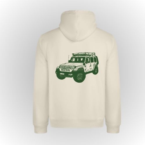 Sudadera algodón color cream jeep