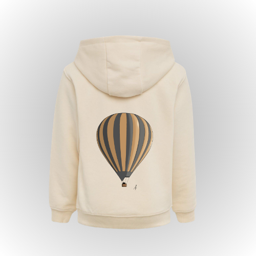 Sudadera algodón para kids, color crema
