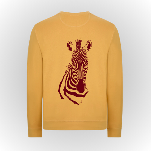 Sudadera Wildlife | Cebra Burdeos