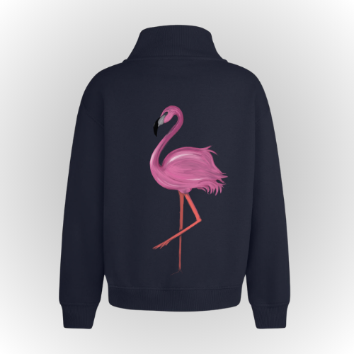 Sudadera Cremallera Kids | Flamenco Rosa