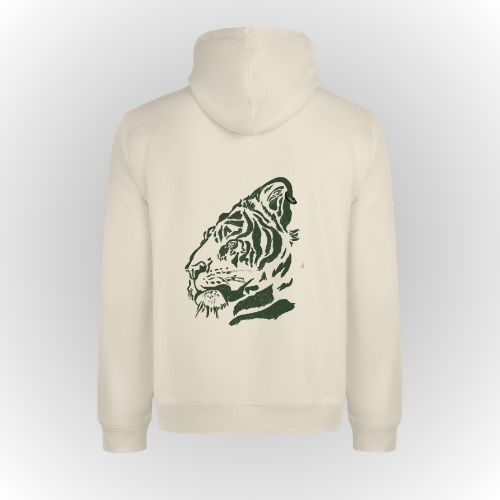 Hoodie Hombre Streetware | Tigre verde